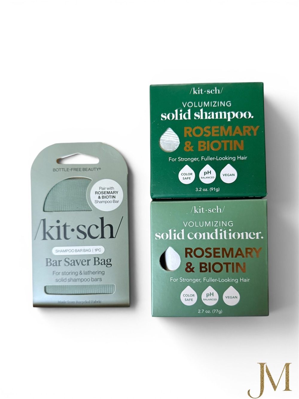 kitsch Rosemary & Biotin Solid Shampoo & Conditioner Bar Set +Saver Bag +1 more*